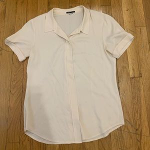 Vintage cream button down shirt